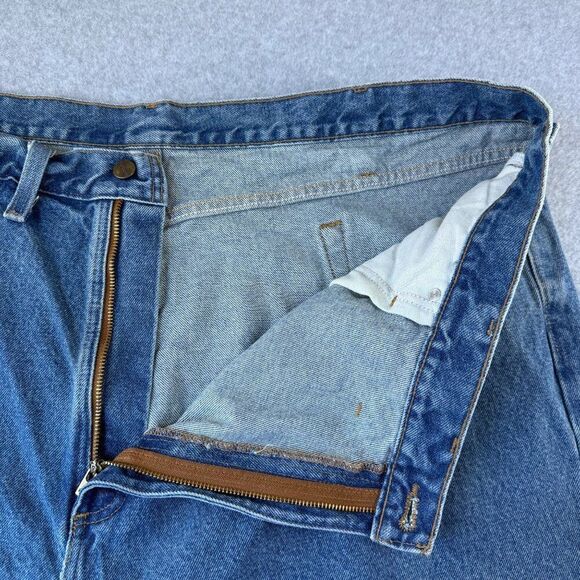 Carhartt Men's Relaxed Fit Blue Denim Jeans Size 48 x 32 Straight Leg Casual - Picture 9 of 13